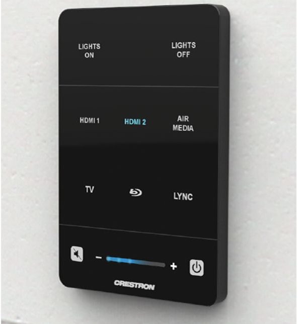 Push Button AV Media Control System - Crestron