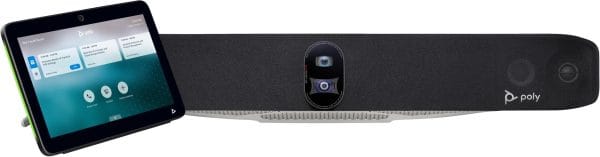 POLY STUDIO X70 ALL-IN-ONE DUAL LENSE 4K ANDROID VIDEO CONFERENCE BAR FOR LARGE ROOMS + POLY TC10 2-IN-1 TOUCHPANEL FOR ROOM SCHEDULING & MEETING CONTROL - Image 5