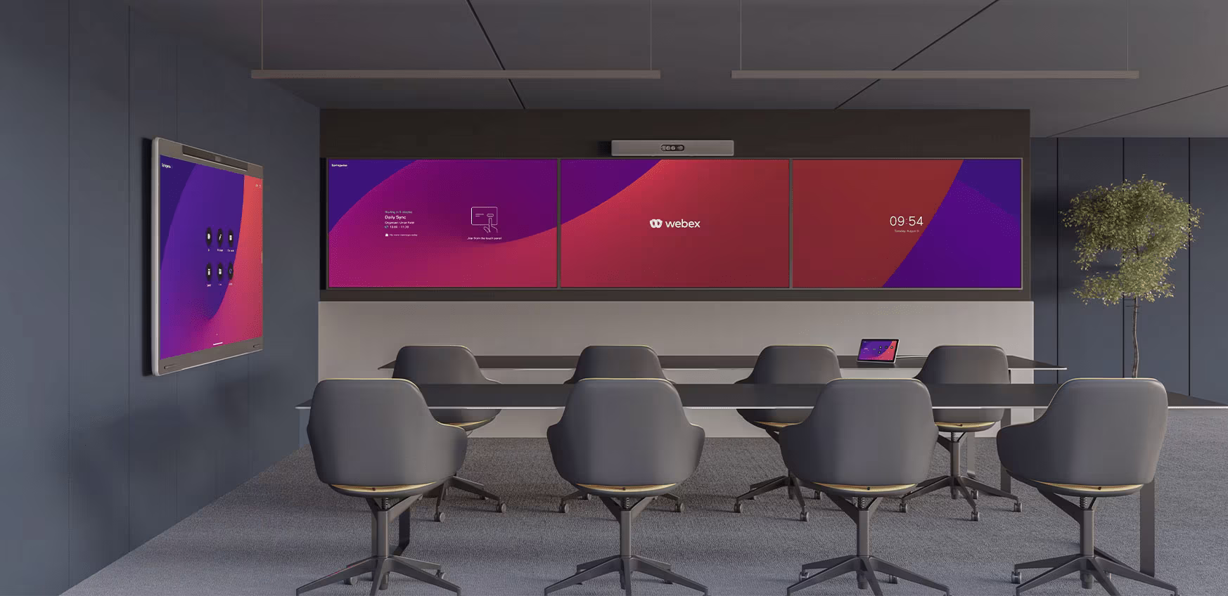 Cisco® Room Kit EQ - A Collaboardtion Device bundle for Video Conferencing in large conference rooms, boardrooms, training rooms, and auditoriums. - Image 3