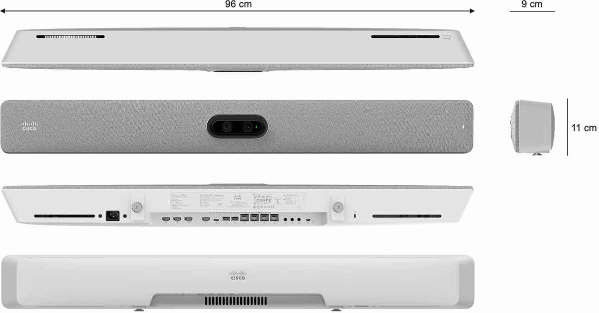 Cisco Room Bar Pro - an integrated, AI-enhanced video bar solution for Medium Sized Meeting Spaces - Image 2