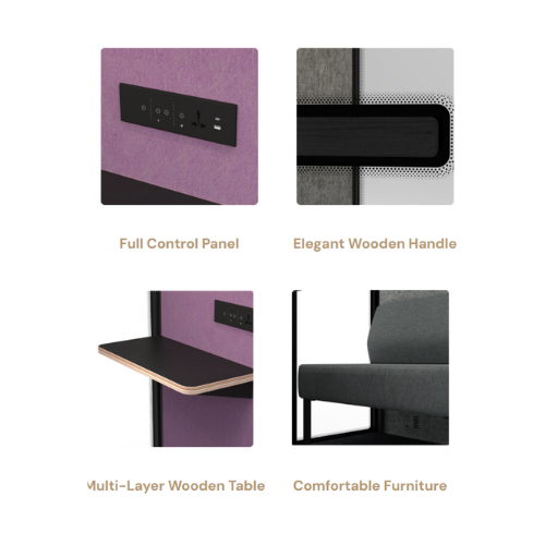 4 Person Acoustic Booth - Image 2